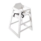 Chaise haute en bois blanche Bolero