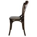 Chaises couleur noyer avec dossier croisé Bolero (Lot de 2)