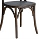 Chaises couleur noyer avec dossier croisé Bolero (Lot de 2)