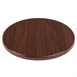 Plateau de table rond Bolero marron foncé 800mm