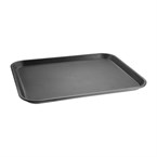 Plateau rectangulaire antidérapant en polypropylène noir Kristallon Olympia