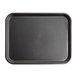 Plateau rectangulaire antidérapant en polypropylène noir Kristallon Olympia