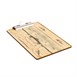Plaque porte-menu effet bois clair Olympia