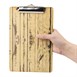 Plaque porte-menu effet bois clair Olympia