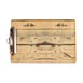 Plaque porte-menu effet bois clair Olympia