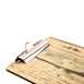 Plaque porte-menu effet bois clair Olympia