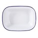 Plat rectangulaire en acier émaillé Olympia 180x130x40mm lot de 6