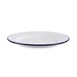 Assiette plate en acier émaillé Olympia 245mm lot de 6