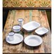 Assiette plate en acier émaillé Olympia 245mm lot de 6