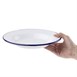 Assiette creuse en acier émaillé Olympia 245mm lot de 6