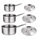 Offre spéciale - Set de 3 casseroles et couvercles inox Vogue 