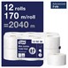 Papier toilette 2 plis Mini Jumbo Tork 170m (Lot de 12)