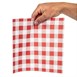 Papier ingraissable vichy rouge (lot de 200)