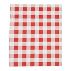 Papier ingraissable vichy rouge 310x380mm lot de 200
