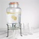Distributeur d'eau rétro en verre avec socle Olympia 8,5L
