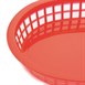 Panière alimentaire ovale en polypropylène Olympia rouge (Lot de 6)