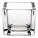 Photophore carré en verre transparent Olympia lot de 6
