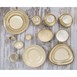 Assiettes triangulaires Olympia Kiln 230mm sable (Lot de 6)