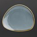 Assiettes triangulaires Olympia Kiln 230mm océan (Lot de 6)