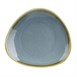 Assiette triangulaire couleur océan Olympia Kiln 280mm (Lot de 4)