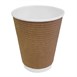 Gobelets boissons chaudes kraft paroi isolante ondulée Fiesta Recyclable 340ml (lot de 500)