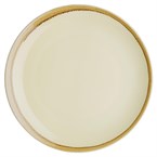 Assiette plate ronde couleur sable Olympia Kiln 280mm (Lot de 4)