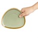 Assiette triangulaire couleur mousse Olympia Kiln 165mm (Lot de 6)