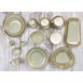 Assiette triangulaire couleur mousse Olympia Kiln 230mm (Lot de 6)