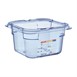 Boîte hermétique bleue en ABS sans BPA Araven GN1/6 100mm
