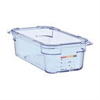 Boîte hermétique bleue en ABS sans BPA Araven GN1/4 100mm