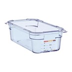 Boîte hermétique bleue en ABS sans BPA Araven GN1/3 100mm