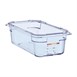Boîte hermétique bleue en ABS sans BPA Araven GN1/3 100mm