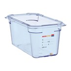 Boîte hermétique bleue en ABS sans BPA Araven GN1/3 150mm