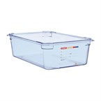 Boîte hermétique bleue en ABS sans BPA Araven GN1/1 150mm