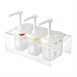 Lot de 3 distributeurs de sauce Araven GN 1/9 transparents 1,5L