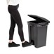 Poubelle de cuisine à pédale Jantex noire 45L