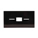 Boîte à mouchoirs rectangulaire noire