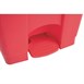 Poubelle de cuisine à pédale Jantex rouge 45L