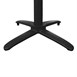 Pied de table basculant en aluminium noir Bolero