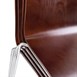 Chaises dossier carré marron foncé Bolero (lot de 4)