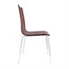 Chaises dossier carré marron foncé Bolero (lot de 4)
