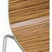Chaise dossier carré zebrano Bolero lot de 4