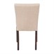 Chaise contemporaine Bolero en toile de jute écrue lot de 2