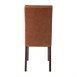 Chaise dossier haut en simili cuir Bolero marron patiné x2