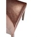 Chaise dossier haut en simili cuir Bolero marron foncé patiné x2
