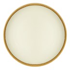 Assiette plate ronde couleur sable Kiln Olympia 230mm lot de 6