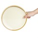 Assiette plate ronde couleur sable Kiln Olympia 230mm lot de 6