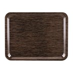 Plateau de service en mélamine Roltex Casino 43x33cm wengé
