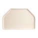 Plateau de service en polyester Roltex Trapèze 500x325mm blanc perle