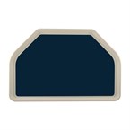 Plateau de service en polyester Roltex Trapèze GN 500x325mm bleu